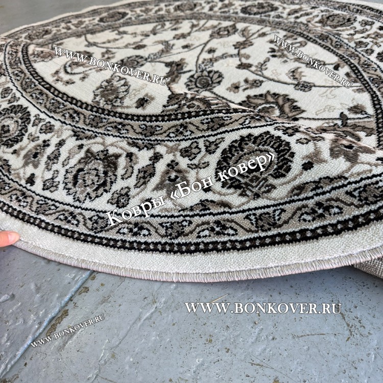 Круглый Ковер Для Гостиной Арт 30073 Белый